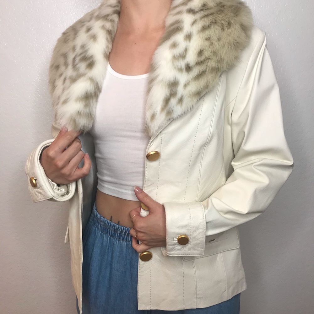 Leather coat